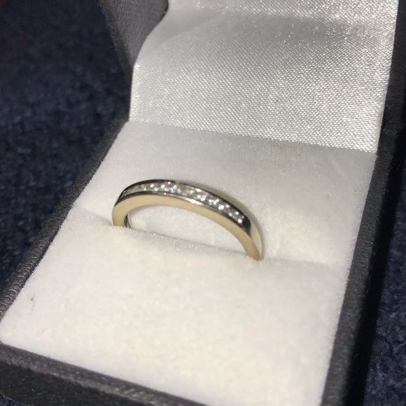 1/2 Karat with 14WG ring Jewelry - 14k white Gold 1/2 karat of diamonds 💎 size/7 sold